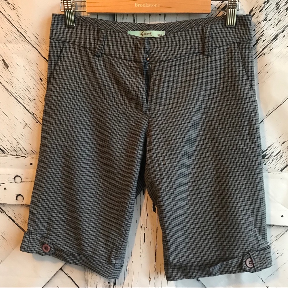 Somme houndstooth Bermuda shorts